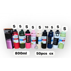 Botella acero con tapa...